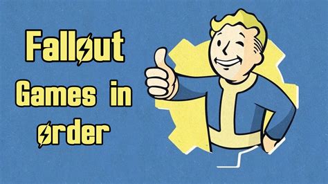 Fallout Game Series Listed in Order (By Release Date).